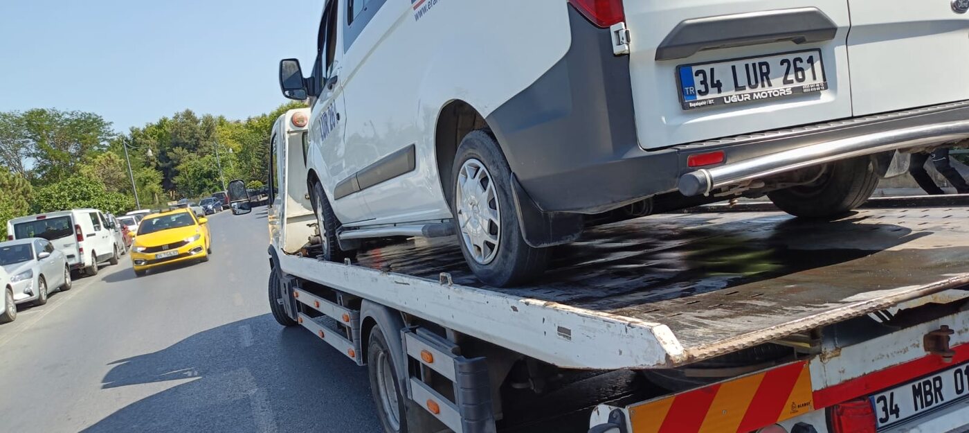 Arızalanan ticari aracın çekici ile taşınması